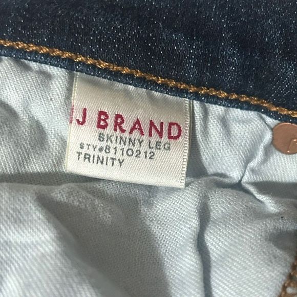J Brand Trinity Women's Blue Mid Rise Zip Fly Skinny Denim Jeans Size 27 - Picture 5 of 8